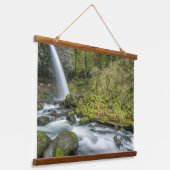 Columbia River Gorge, Ponytail Falls Hangend Wandkleed (Gebogen)