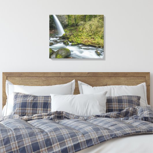 Columbia River Gorge, Ponytail Herfsten Canvas Afdruk (Insitu (Slaapkamer))