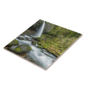 Columbia River Gorge, Ponytail Herfsten Tegeltje (Zijkant)