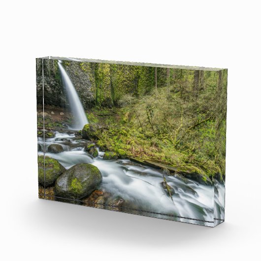 Columbia River Gorge, Ponytail-waterval Fotoblokken (Rechts)