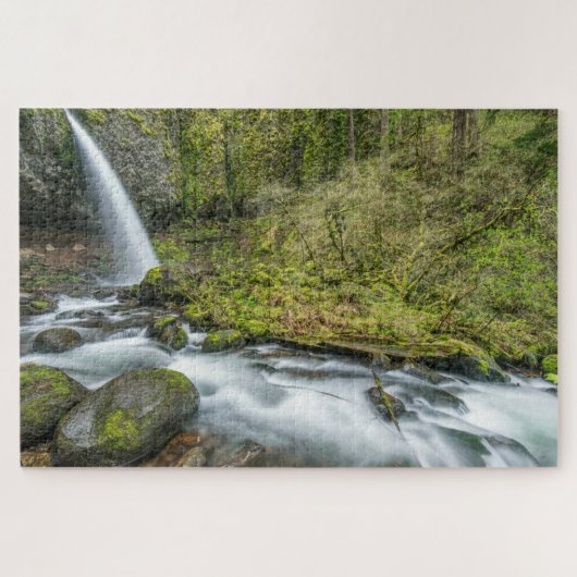 Columbia River Gorge, Ponytail-waterval Legpuzzel (Horizontaal)
