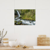 Columbia River Gorge, Ponytail-waterval Poster (Keuken)
