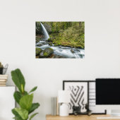 Columbia River Gorge, Ponytail-waterval Poster (Thuiskantoor)