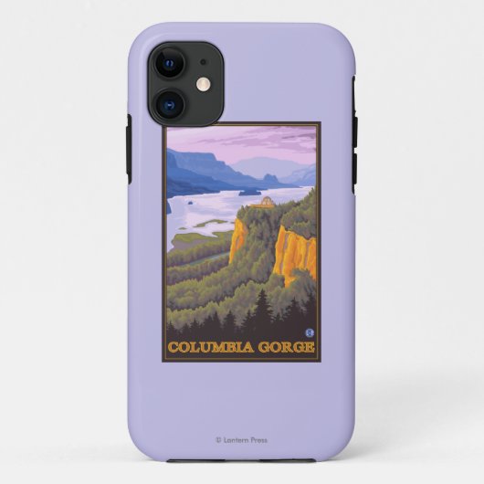 Columbia River Gorge Scene met Crown Point Case-Mate iPhone Case (Achterkant)