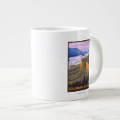 Columbia River Gorge Scene met Crown Point Grote Koffiekop (Voorkant rechts)