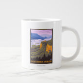 Columbia River Gorge Scene met Crown Point Grote Koffiekop (Rechts)