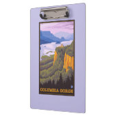 Columbia River Gorge Scene met Crown Point Klembord (Links)