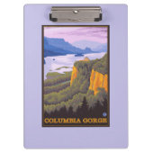 Columbia River Gorge Scene met Crown Point Klembord (Voorkant)