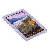 Columbia River Gorge Scene met Crown Point Magneet (Rechterzijde)