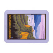 Columbia River Gorge Scene met Crown Point Magneet (Horizontaal)