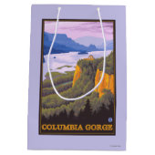 Columbia River Gorge Scene met Crown Point Medium Cadeauzakje (Achterkant)