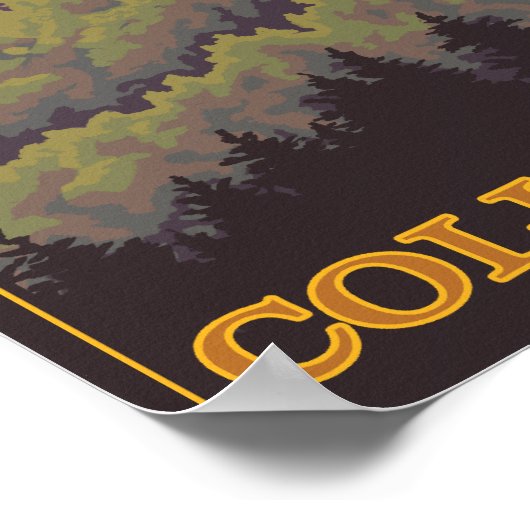 Columbia River Gorge Scene met Crown Point Poster (Hoek)