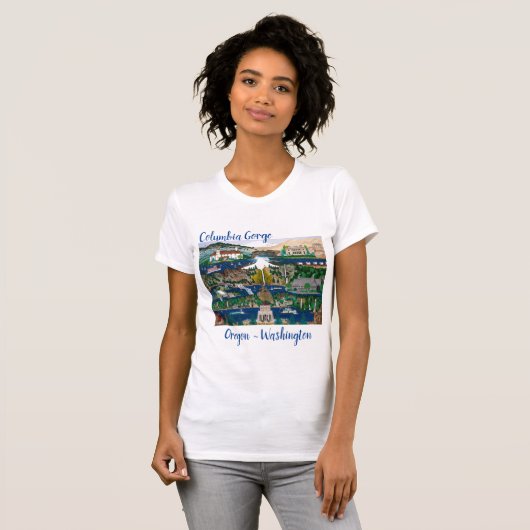 Columbia River Gorge T-shirt (Voorkant volledig)