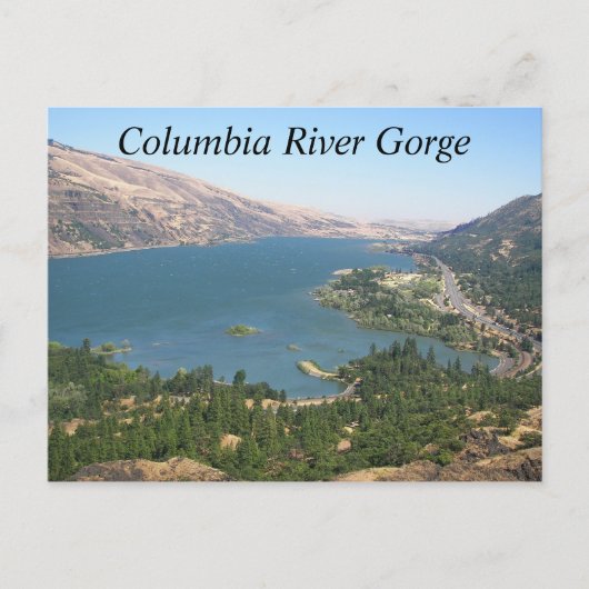 Columbia River Gorge Travel Photo Briefkaart (Voorkant)