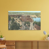 Columbia River Gorge Uitzicht - Rowena Heights Uit Canvas Afdruk (Insitu (Woonkamer))