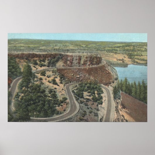 Columbia River Gorge Uitzicht - Rowena Heights Uit Poster (Voorkant)