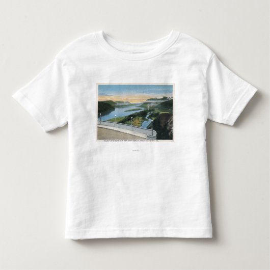 Columbia River Gorge Uitzicht uit Crown Point, Kinder Shirts (Voorkant)