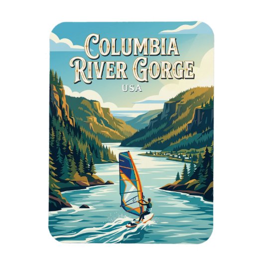 Columbia River Gorge USA Magneet (Verticaal)