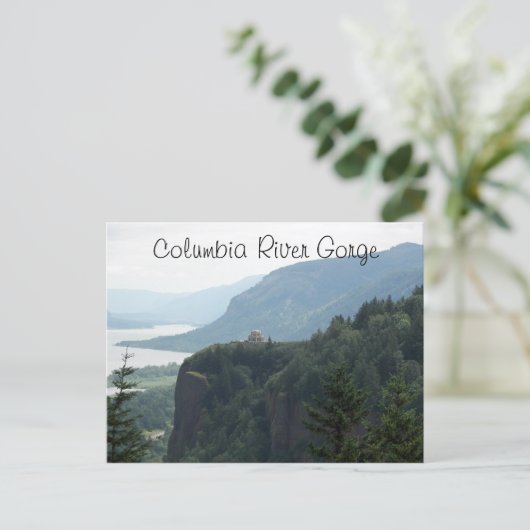 Columbia River Gorge Vista Revel Photo Briefkaart (Staand voorkant)