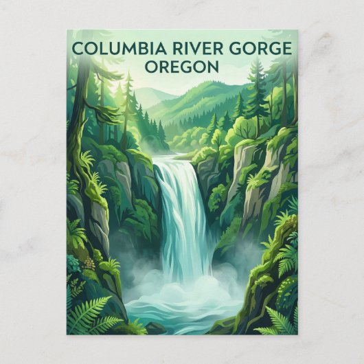 Columbia River Gorge VS Briefkaart (Voorkant)