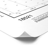 Columbia River Nautische Grafiek 18521 Poster (Hoek)