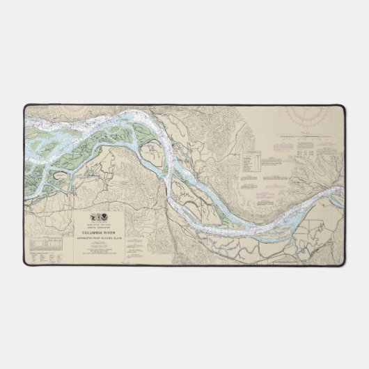 Columbia River Nautische Grafiek 18523 Bureaumat (Voorkant)
