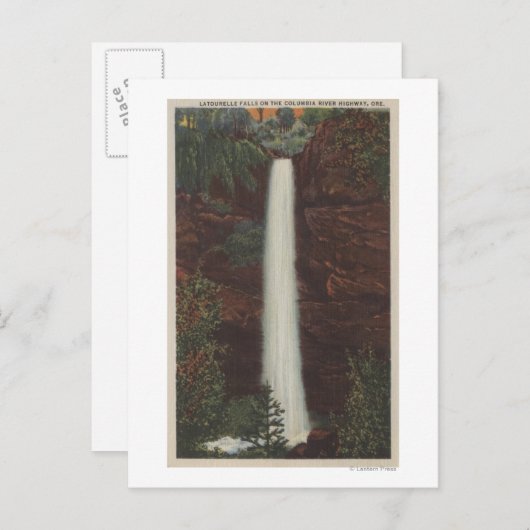 Columbia River, OR - Latourelle Herfst Uitzicht #1 Briefkaart (Voorkant / Achterkant)