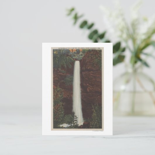 Columbia River, OR - Latourelle Herfst Uitzicht #1 Briefkaart (Staand voorkant)
