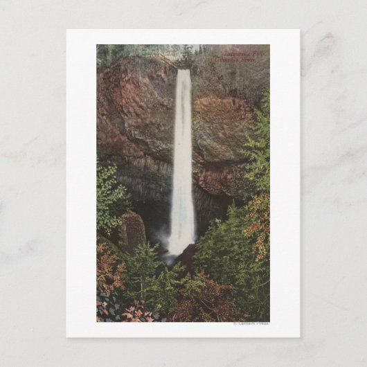 Columbia River, OR - Latourelle Herfst Uitzicht #2 Briefkaart (Voorkant)