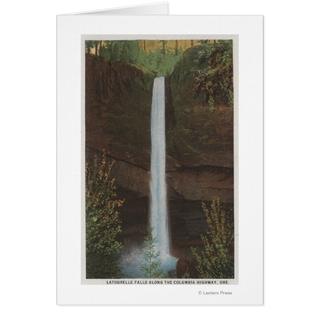 Columbia River, OR - Latourelle Herfst Uitzicht #3 (Voorkant)