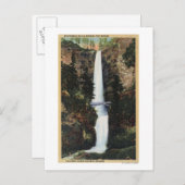 Columbia River, OR - Multnomah Herfsten en Benson Briefkaart (Voorkant / Achterkant)