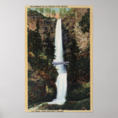 Columbia River, OR - Multnomah Herfsten en Benson Poster (Voorkant)