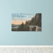 Columbia River, Oregon Canvas Afdruk (Insitu (Houten vloer))