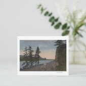Columbia River, Oregon - Highway West of Oneonta Briefkaart (Staand voorkant)