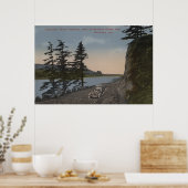 Columbia River, Oregon - Highway West of Oneonta Poster (Keuken)