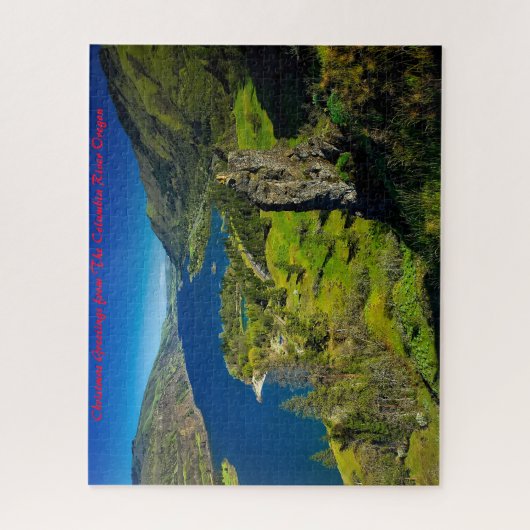 Columbia River Oregon. kerstcadeautjes Legpuzzel (Verticaal)