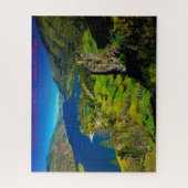 Columbia River Oregon. Kerstgroeten Legpuzzel (Verticaal)