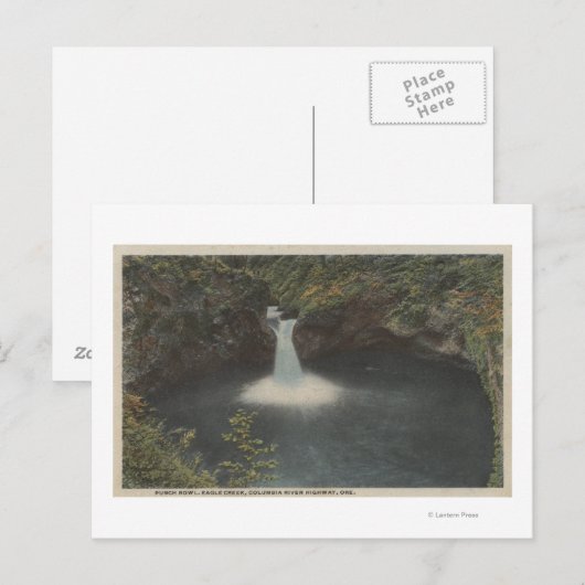Columbia River, Oregon - Punch Bowl Briefkaart (Voorkant / Achterkant)
