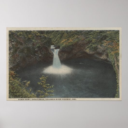 Columbia River, Oregon - Punch Bowl Poster (Voorkant)