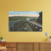 Columbia River, Oregon - Vista House Canvas Afdruk (Insitu (Woonkamer))