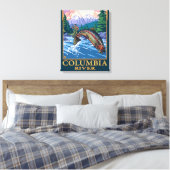 Columbia River, WashingtonFly Vist Scene Canvas Afdruk (Insitu (Slaapkamer))