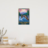 Columbia River, WashingtonFly Vist Scene Poster (Keuken)