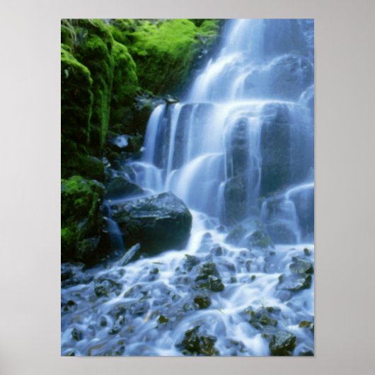 Columbia River Waterfall Fine Foto Poster (Voorkant)