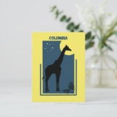Columbia Riverbanks Zoo Carolina  Giraffe Briefkaart (Staand voorkant)