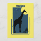 Columbia Riverbanks Zoo Carolina  Giraffe Briefkaart (Voorkant)