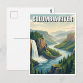 Columbia Riverkloof Oregon Briefkaart (Voorkant / Achterkant)