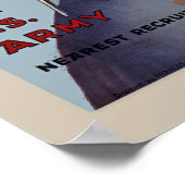 Columbia roept  WW1 legerinschrijving op Poster (Hoek)