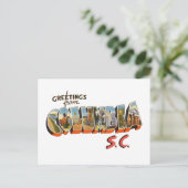 Columbia SC Briefkaart (Staand voorkant)