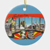 Columbia SC Groet Keramisch Ornament (Voorkant)