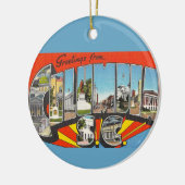 Columbia SC Groet Keramisch Ornament (Links)